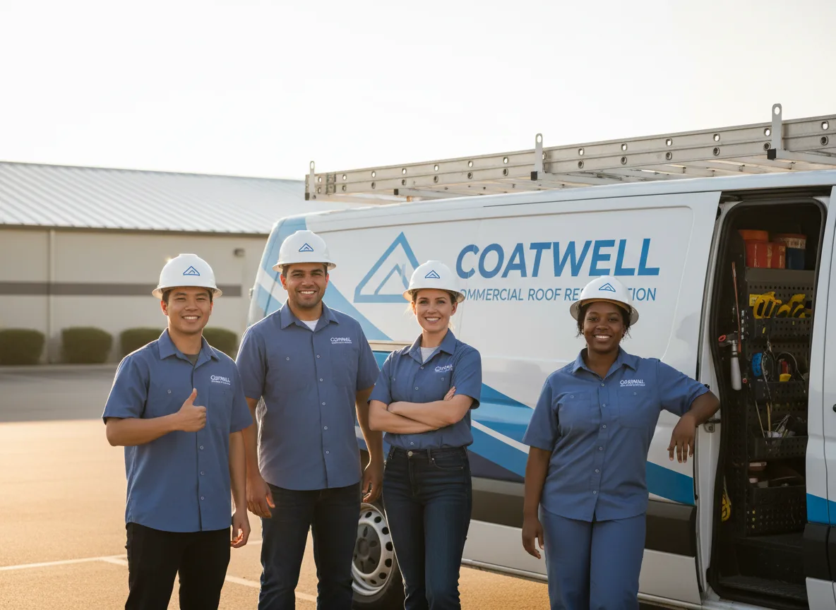 Commercial roof coating company in Mendon, IL