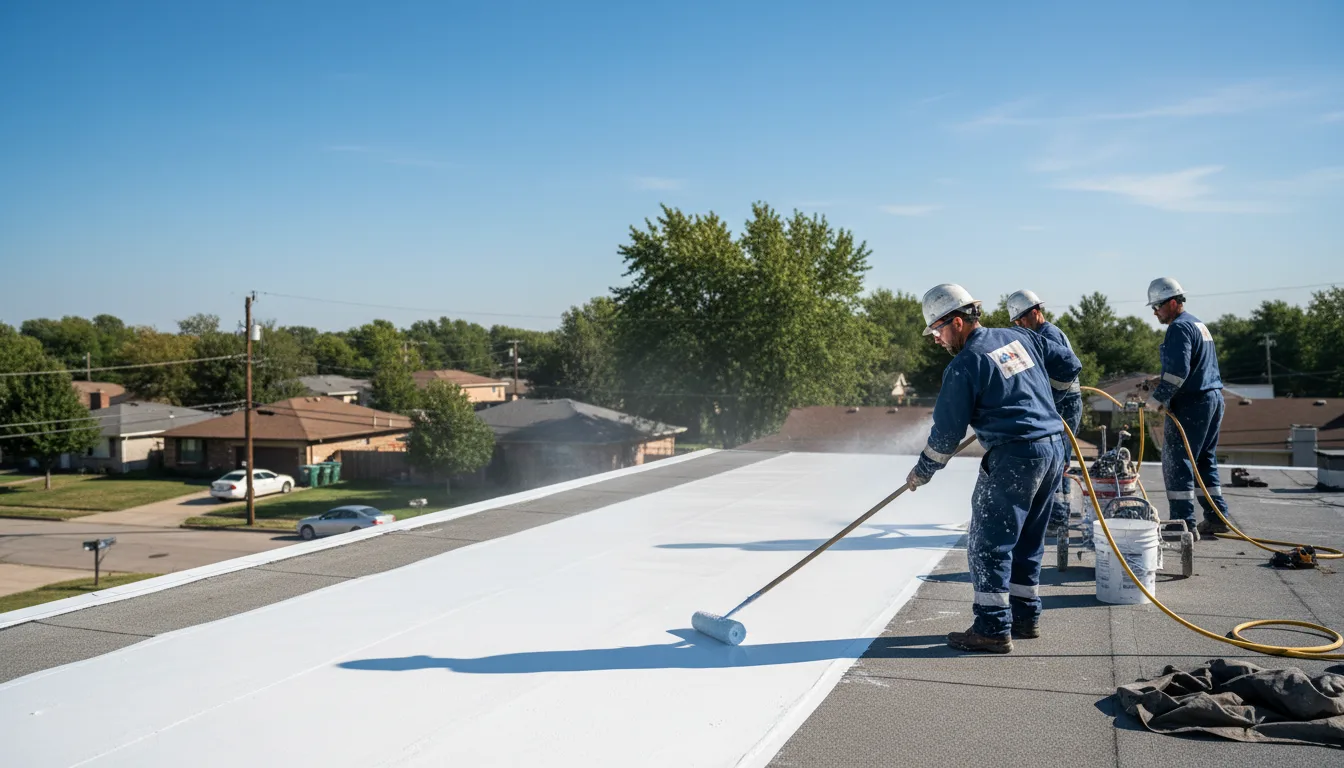 Commercial roof coating in Mendon, IL near me